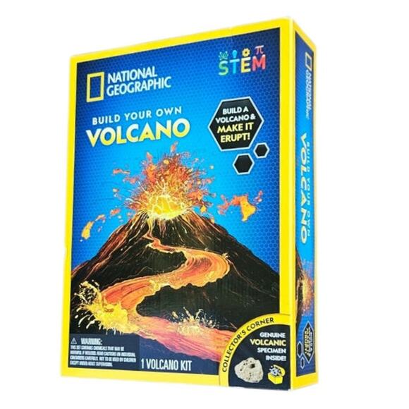 NEW! National Geographic STEM Build Your Own Volcano Science Kit 8+ - Picture 1 of 4